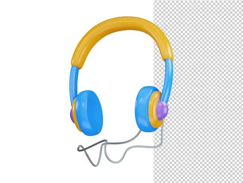 Ic Ne De Casque Sans Fil Rendu D Illustration Vectorielle Psd Premium