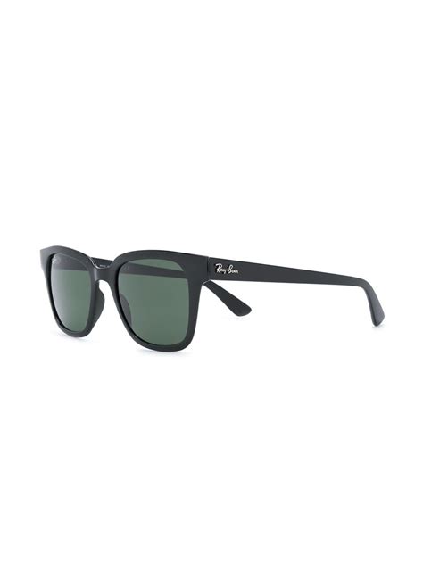 Ray Ban Rectangular Frame Sunglasses Farfetch