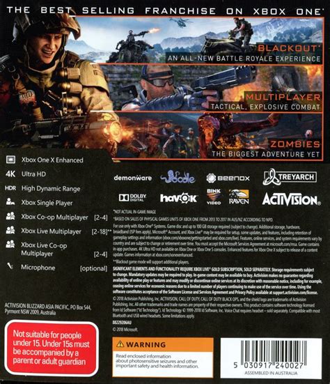 Call Of Duty Black Ops Iiii Cover Or Packaging Material Mobygames