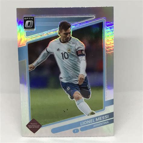 Lionel Messi Prizm Optic Panini Donruss Soccer Fifa World Cup Qatar