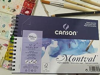 Bloco Montval Aquarela Fina A G Folhas Canson Amazon Br