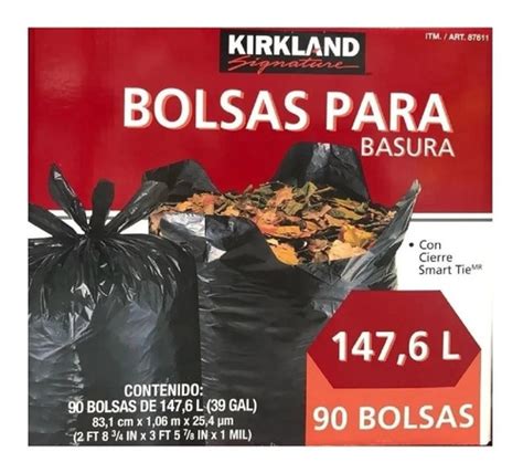 Bolsas Para Basura Litros Galones Kirkland Bolsas Env O Gratis