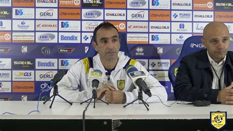 Juve Stabia Potenza 0 0 Leonardo Colucci In Conferenza Stampa YouTube