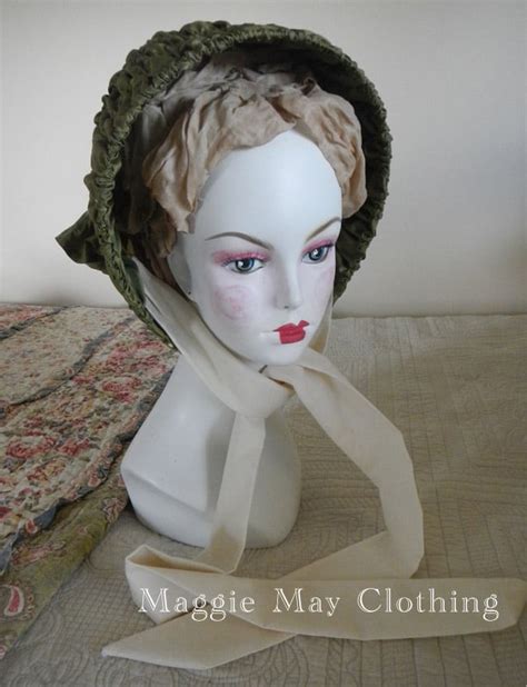 Silk Drawn Bonnets Maggie May Clothing Fine Historical Fashion