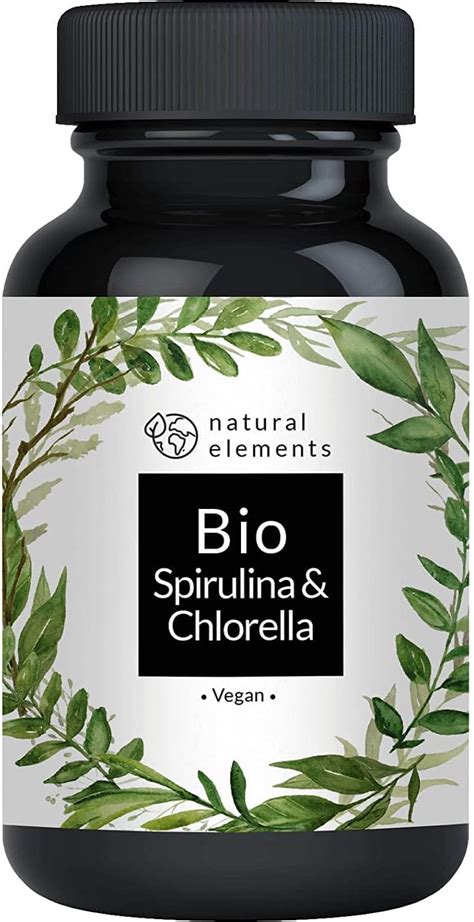 Bio Spirulina Chlorella Presslinge Tabletten Zertifiziert Bio