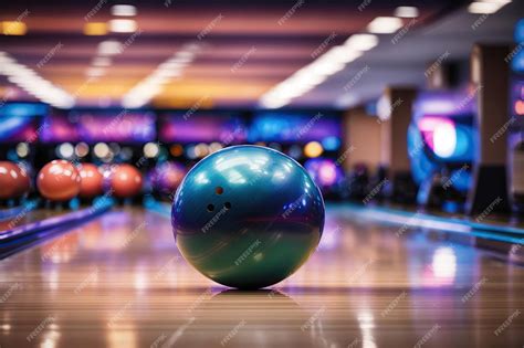 Premium Ai Image Bowling Ball Roll Down The Track Ai Generative