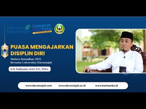 PUASA MENGAJARKAN DISIPLIN Mutiara Ramadhan Bersama Universitas