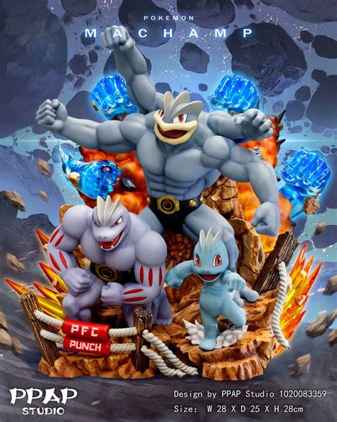 Pokemon PPAP Studio Statue en résine Machamp Kaionation