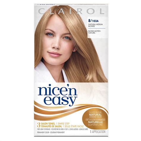 Clairol Nice N Easy Permanent Hair Color Kit Natural Medium Blonde