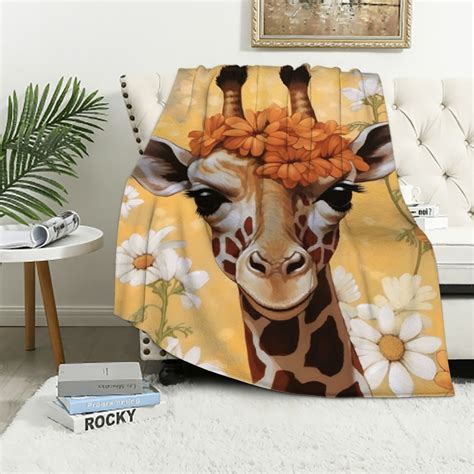 Nawypu Cute Giraffe Blankets And Throws Blankets Decorative For Girls