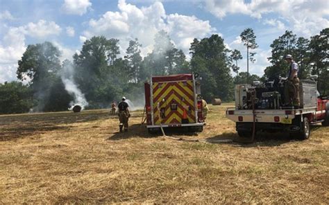 Fire Burns Hay Baler, Hay Field Near Jay : NorthEscambia.com