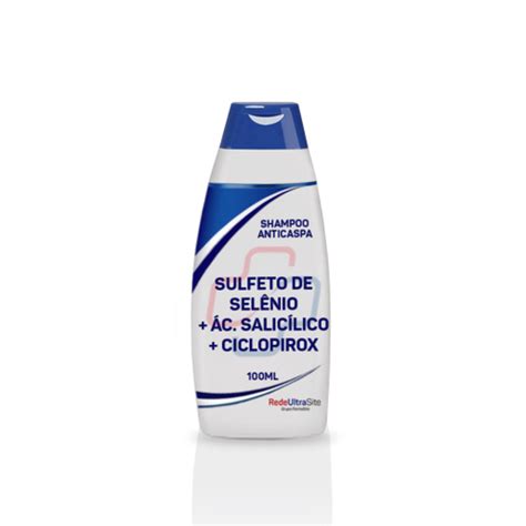 Shampoo Sulfeto de Selênio Ácido salicílico Ciclopirox Olamina