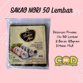 Jual Java Super Food Sushi Nori Lembar Java Nori Rumput Laut