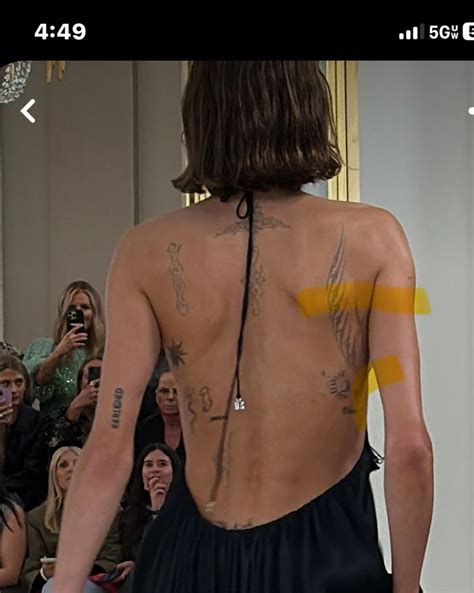 Back placement tattoos | Kaia gerber tattoos, Tatoos, Tatts