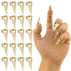 Amazon 20Pcs Finger Claws Cosplay Claws Rings Adjustable Open Claw