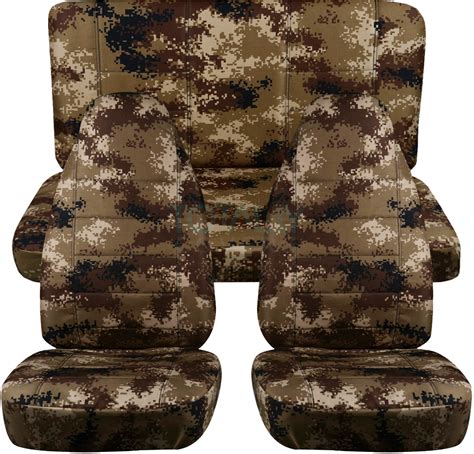 Camouflage Car Seat Covers Full Set Semi Custom Tree Digital