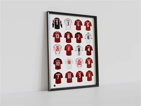 AC Milan Legends Shirts, Pennodraws Art Print | Pennodraws