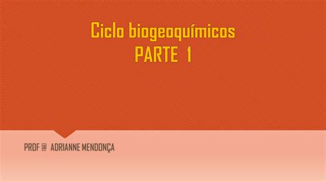 Ciclos Biogeoquímicos Pdf Ppt