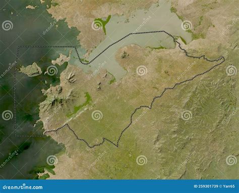 Homa Bay, Kenya. Low-res Satellite. No Legend Stock Illustration ...