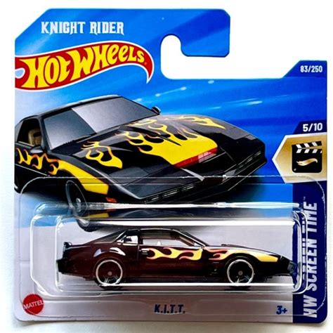 Hot Wheels K I T T Knight Rider Czarny Hw Screen Time P Omienie Cena