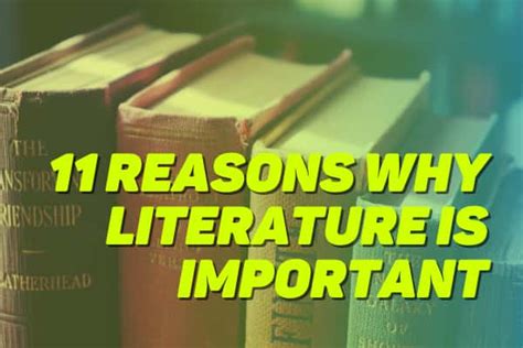 11 Reasons Why Literature Is Important Dont Disappoint Me