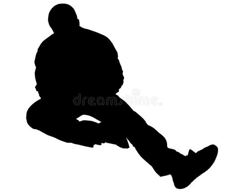 Silhouette Man Sitting Stock Illustration Illustration Of Poses 16852149