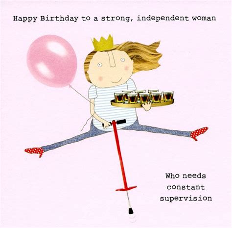 Strong Independent Woman Funny Birthday Cards Birthday Humor