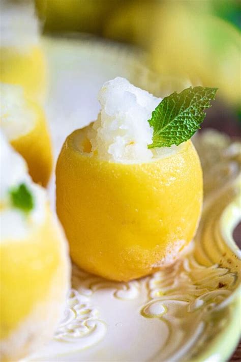 Homemade Lemon Sorbet Celebrate Creativity