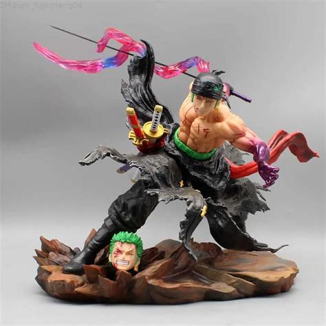 One Piece Zoro Bathed In Blood Action Figure Cm Pvc Statue Doll For