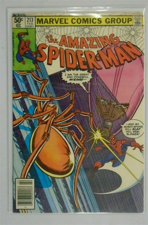 Amazing Spider Man 213 Newsstand Edition 7 0 FN VF 1981 1st Series