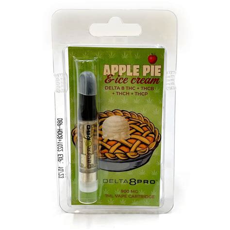 Delta 8 Pro™ 1ml Holiday Vape Cartridge Apple Pie And Ice Cream Delta 8 Pro