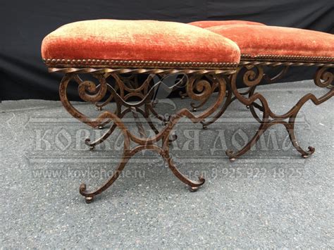 Кованая банкетка в прихожую заказать купить в Москвез