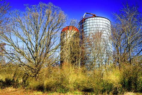 Silo Storage Farm Landscape Photograph By Barry Jones Fine Art America