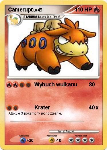 Pok Mon Camerupt Wybuch Wulkanu Twoja W Asna Karta Pokemon