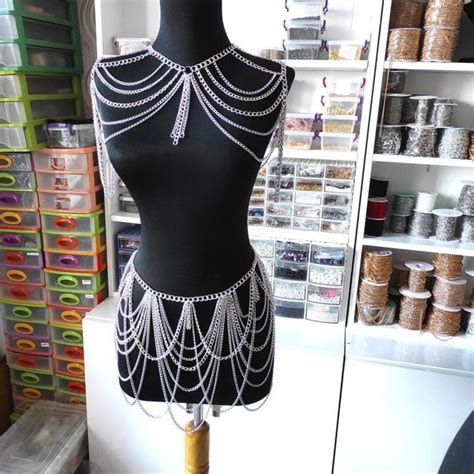 Premium Quality Gorgeous Body Jewellery Chain Dress Bikini Chain Dress To Gift Your Partner