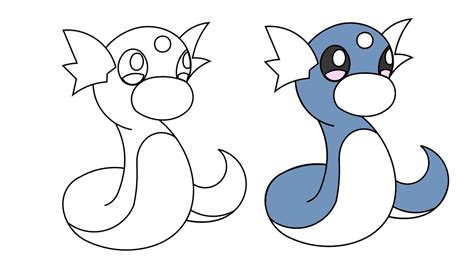 How To Draw Pokemon Dratini Pokemon Drawings Pokemon Coloring Porn