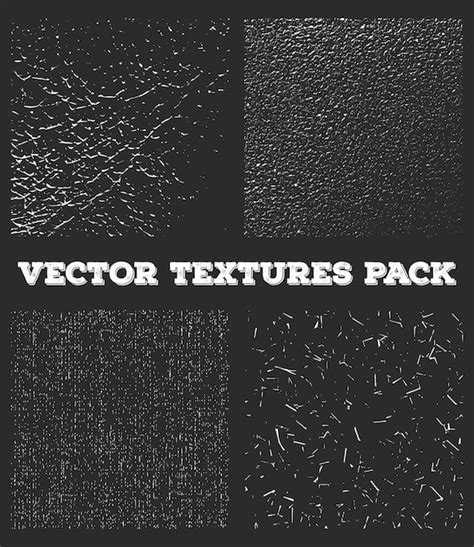 Premium Vector Free Grunge Textures Set Collection