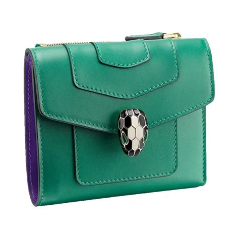 Bvlgari Serpenti Forever Sea Wlt Fold Comp