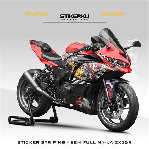 Jual STICKER SEMIFULL NINJA ZX 25R MOTIF 11 KAWASAKI ZX25R