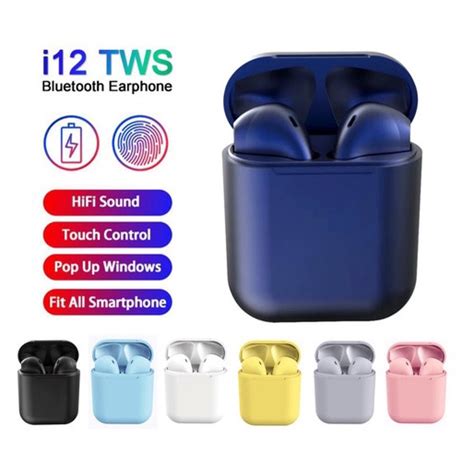 Macaron Inpods 12 Tws Bluetooth Earphone Touch Control Wireless Earbuds