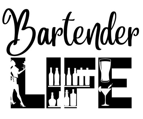 Female Bartender Life SVG Cutting File For The Cricut Etsy