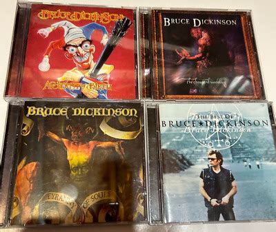 Bruce Dickinson Accident Of Birth Chemical Wedding Cd Lot Set Iron