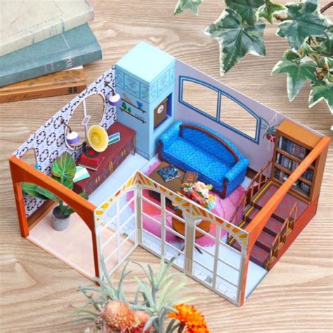 Jual DIY Papercraft Ruang Tamu Miniatur Ruang Tamu Diorama Shopee