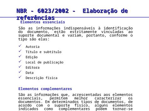 Ppt Elementos Essenciais S O As Informa Es Indispens Veis