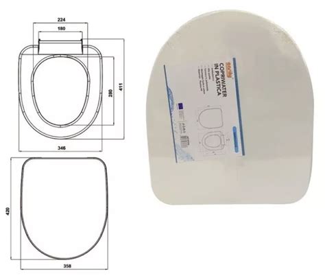 SIÈGE DE TOILETTE Wc Cuvette Sièges Salle de Bain Plastique Iris Blanc