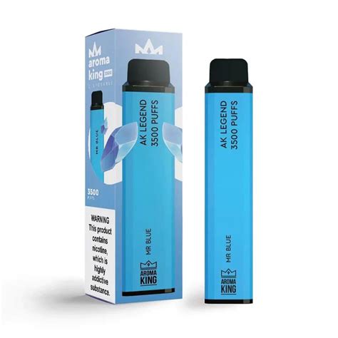 Aroma King Legend Puffs Disposable Vape Device Mr Blue Extra Puff