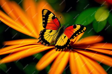 Premium Ai Image A Beautiful Colorful Butterfly The Captivating