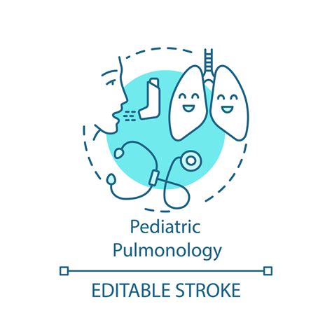 Icono Del Concepto De Neumología Pediátrica Dispositivo De Neumólogo