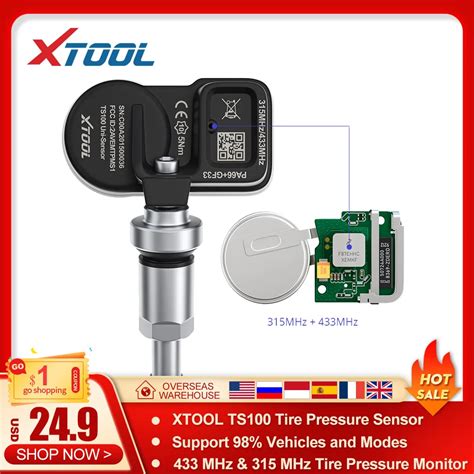 Original Xtool Ts100 Tire Pressure Sensor 433 315mhz Tpms Car Tire