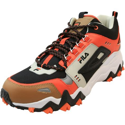 Fila Fila Mens Oakmont Tr Mid Black Red Orange Silver Birch Mid